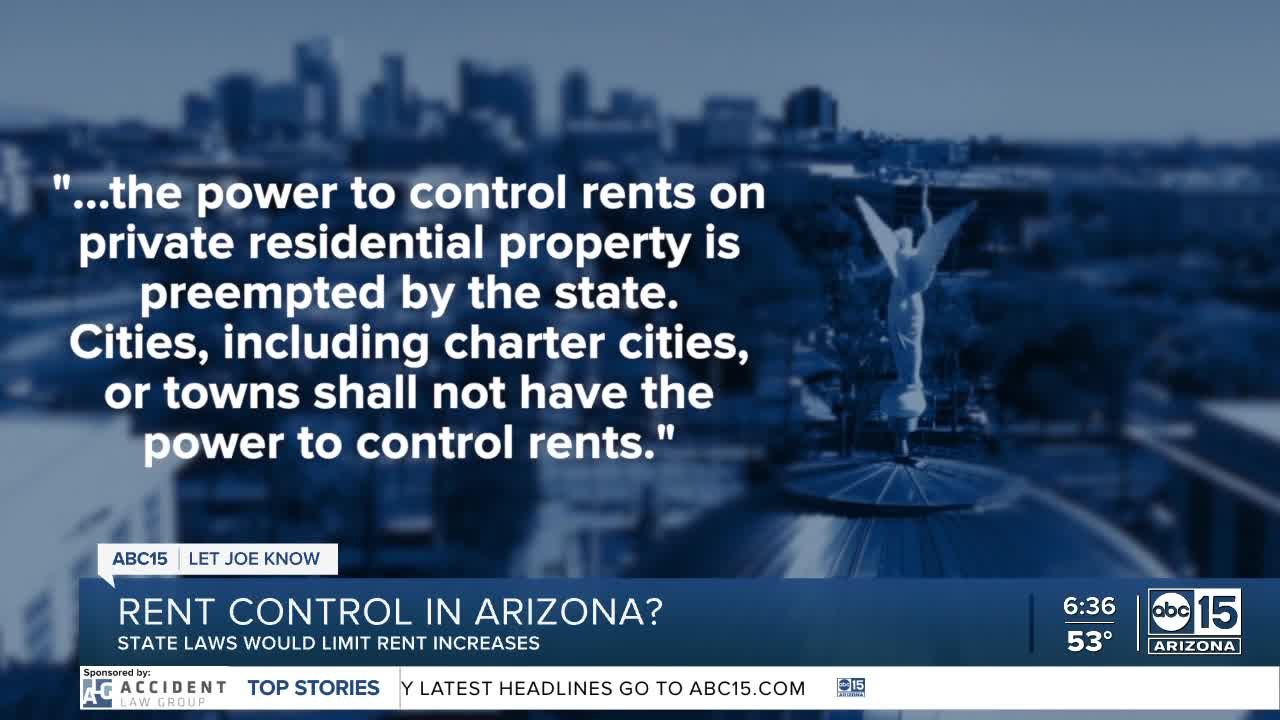 Rent control in Arizona? Laws that would limit rent increases video