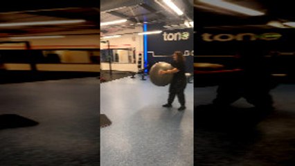 Gym Ball Bounce Goes Bad