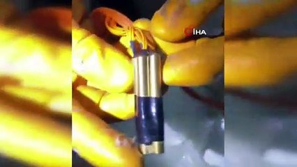 Polis memurunun kullandığı araçtaki 50 kilo patlayıcının görüntüsü çıktı