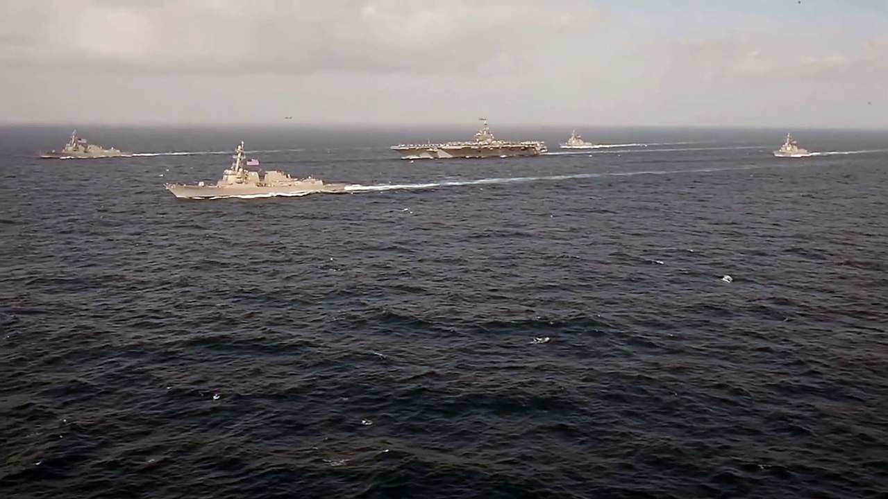 George H.W. Bush Carrier Strike Group Conducts Group Sail
