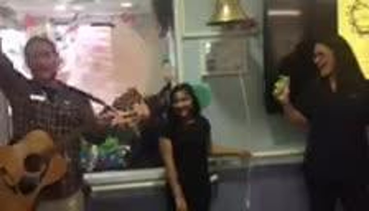 Beni rings the bell