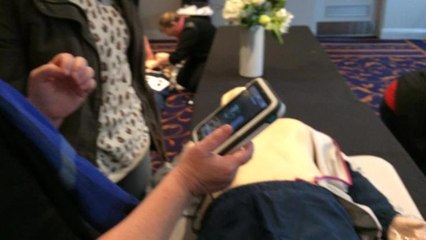 Nurses testing their skills on dummies