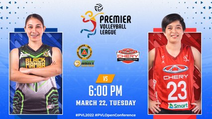 2022 PVL OPEN CONFERENCE | ARMY BLACK MAMBA vs CHERY TIGGO CROSSOVERS  | MARCH 22, 2022