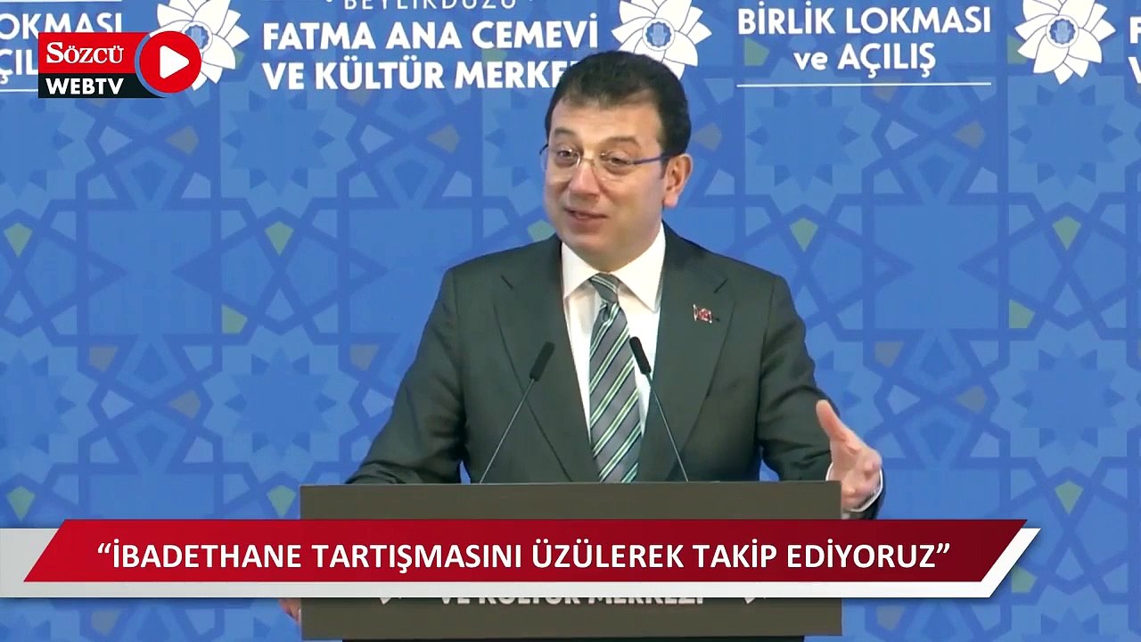 İmamoğlu cemevi açılışında konuştu: Tartışmak g...