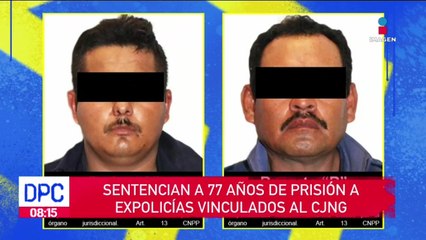 Sentencian a 77 años de prisión a expolicías vinculados al CJNG