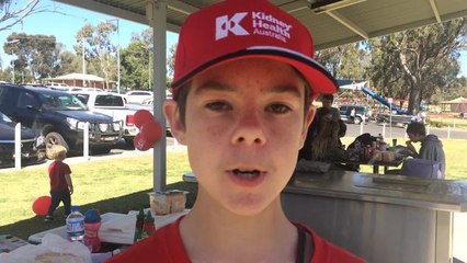 Bailey Baxter walks for Kidney Health after his Pop died from kidney cancer