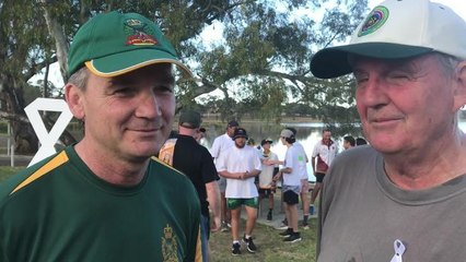 Daily Advertiser - Col Mick Garraway - Kapooka Commandant and Wagga Mayor Councillor Greg Conkey on White Ribbon Day Walk