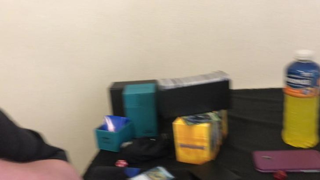 Players playing Magic game