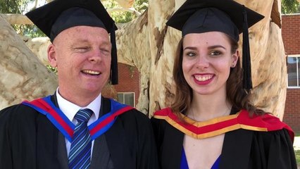 Lindsay and Sally Tanner graduate on the same day