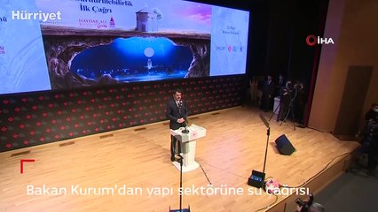 Bakan Murat Kurum, Su ve Sürdürülebilirlik Programı'na katıldı