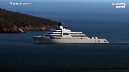 Turkey welcomes Abramovich's €900m superyacht into Bodrum harbour