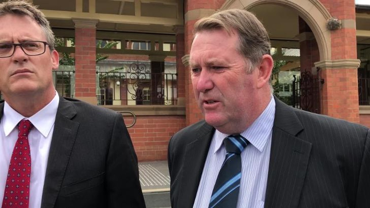 Michael Connor outside court