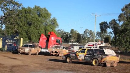 Wayne Dawe sets off on the last leg of the Beyond Bitumen ride