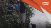 Air bersih dicatu | Minum air sungai tidak terawat