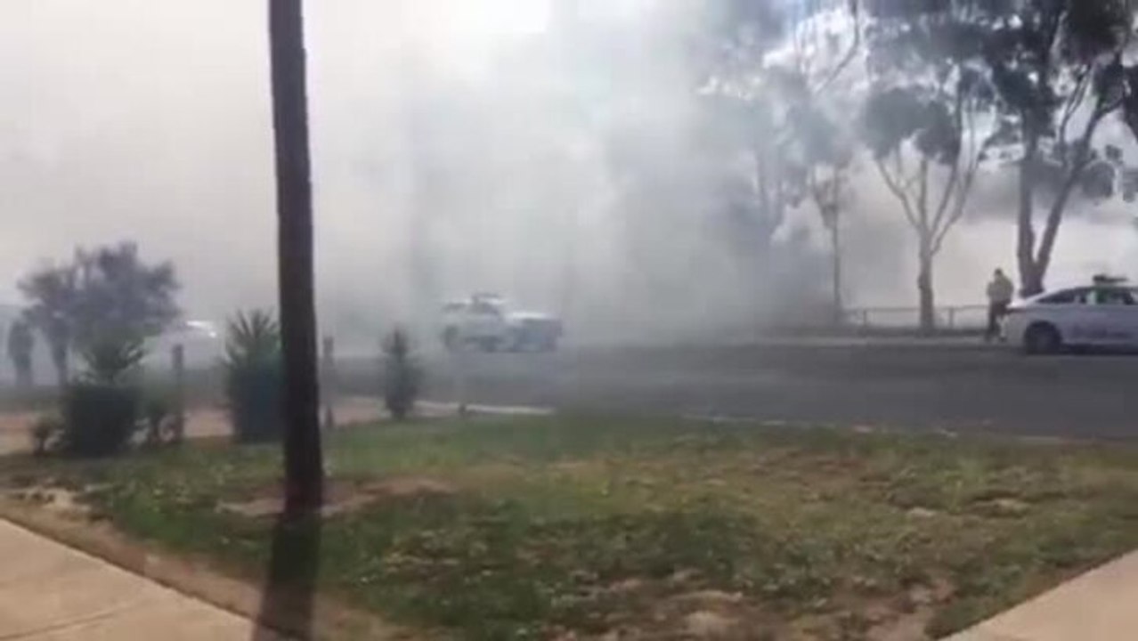Fire at old CSU South Campus