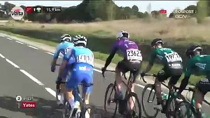 Fortunes diverses pour BikeExchange : Yates a perdu 33 secondes sur un incident