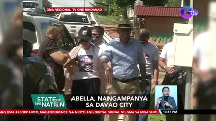 Abella, nangampanya sa Davao City | SONA
