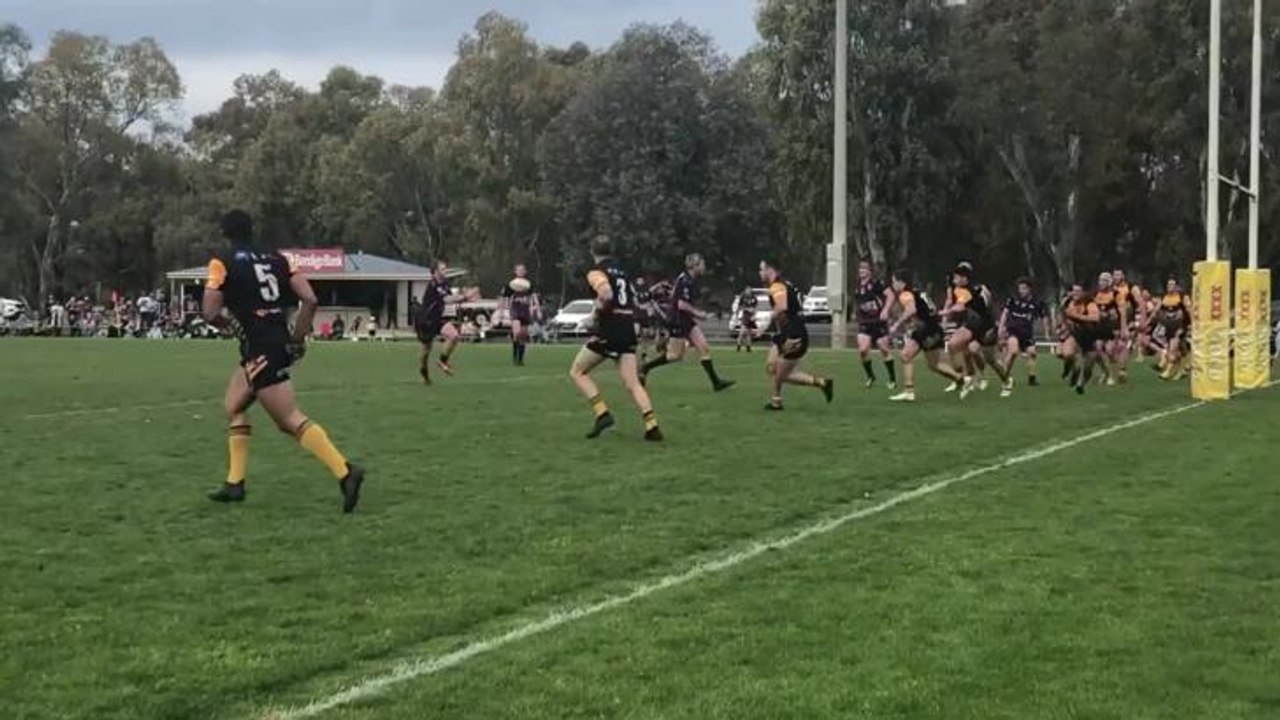 Steven Tracey's first try