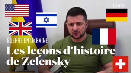 Comment Zelensky adapte son discours à l'histoire de chaque pays