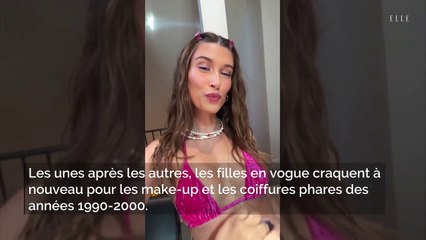 Lily James affiche à son tour une coiffure des années 90