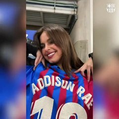 Addison Rae, el nuevo amuleto del Barça que revienta las redes