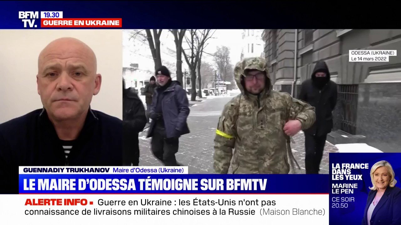 Guerre en Ukraine: "Aujourd'hui, les marchandises n'arrivent pas" à Odessa, assure le maire de la ville