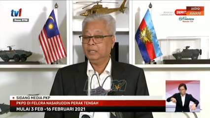 PKPD di Felda Bersia, Hulu Perak dari 3 hingga 16 Februari