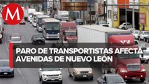 Transportistas en Nuevo León se unen a paro nacional para exigir seguridad en carreteras