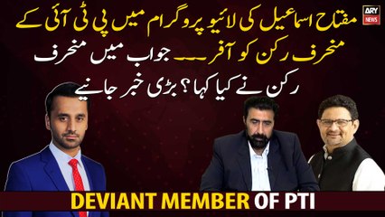 Miftah Ismail offers PTI's dissident MNA to join PML-N  in a live show