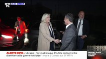 Marine Le Pen arrive à Hénin-Beaumont pour répondre aux questions des Français