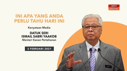 5 perkara penting kenyataan media harian PKP/PKPB - 03 Feb 2021