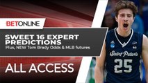 NCAA Tournament Sweet 16 Predictions, Updated Odds for Tom Brady & MLB Season | BetOnline All Access
