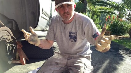 Removing an axle bearing with a slide hammer