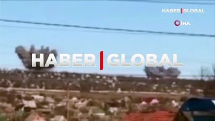 Rus güçlerinin Kramatorsk kentini vurduğu anlar kamerada