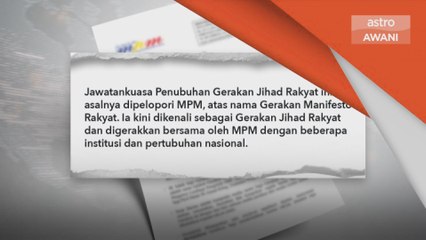 Gerakan Nasional | Jawatankuasa Penubuhan Gerakan Jihad Rakyat ditubuh