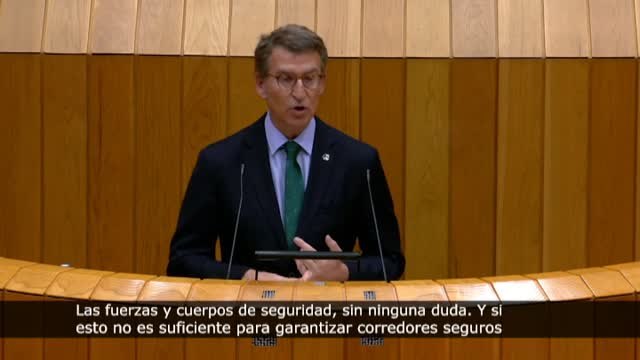 Núñez Feijóo: Para garantizar corredores seguros en alimentos perecederos, que nos ayude el Ejército