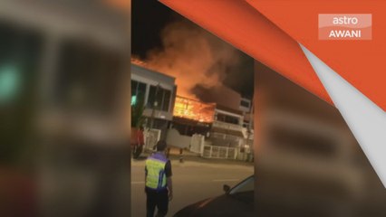 Kebakaran | Sebuah rumah teres di Bangsar hangus 80 peratus