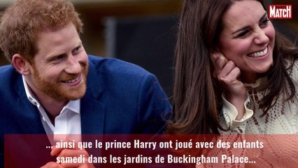 William, Kate et Harry, trois enfants terribles dans les jardins de Buckingham