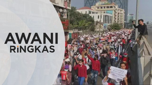 AWANI Ringkas: Protes bantah rampasan kuasa makin marak