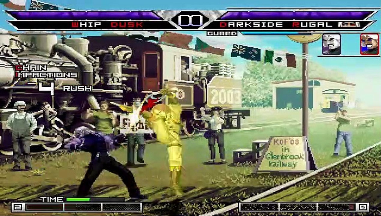 Whip Dusk vs Rugal Team Darkside Rugal, Omega God Rugal, Blue Valmar Rugal and New Final Rugal