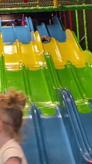 Kiddo 'Enjoying' the Slide