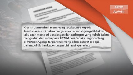 Proklamasi Darurat | Diyakini mampu bertindak secara adil, bebas