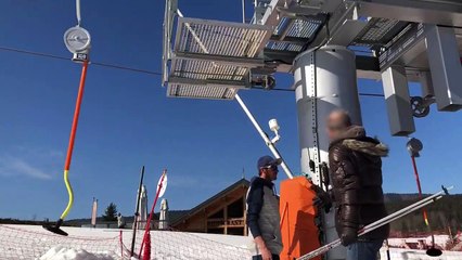 Ski Drag Lift Prank