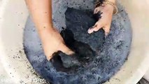 Pure Charcoal Sand Cement Gritty Water Crumble Cr: Super Unique ASMR
