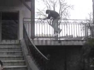 glissade rambarde et descente rappel