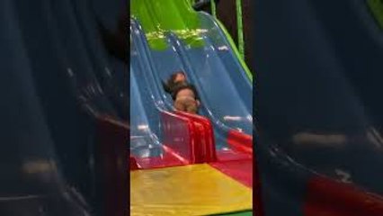 Kiddo 'Enjoying' the Slide