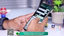 WhatsApp começa a testar aguardada função de reações em mensagens