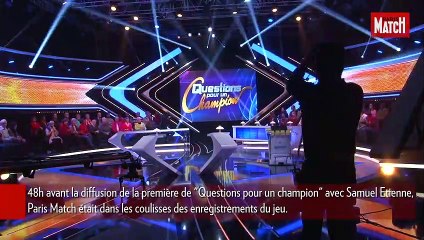 Avec Samuel Etienne à "Questions pour un champion"