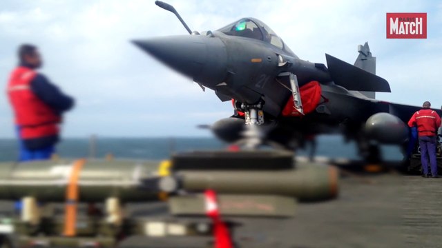 À bord du porte-avions Charles-de-Gaulle