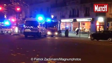 Vidéo exclusive: Les premiers échanges de tirs au Bataclan